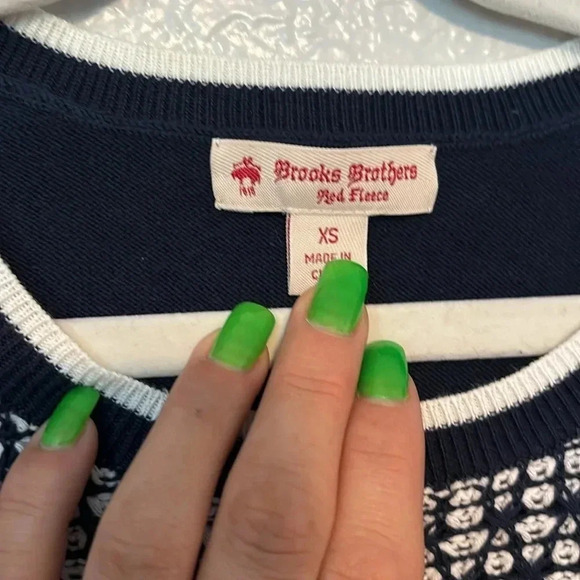 Brooks brothers red fleece extra small vintage sweater - Picture 4 of 7